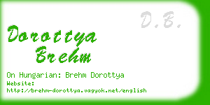 dorottya brehm business card